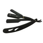 Siyah Profesyonel Berber Usturası Saç Sakal Ustura