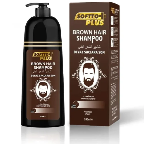 Softto Plus Brown Hair Şampuan 350 ml
