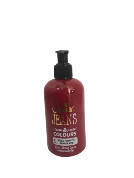 yavuz-kozmetik-jamaican-jeanscolor-balyaj-boyasi-250ml-biber-kirmizisi Jamaican Jeanscolor Balyaj Boyası 250 Ml Bi̇ber Kırmızısı - Görsel 1