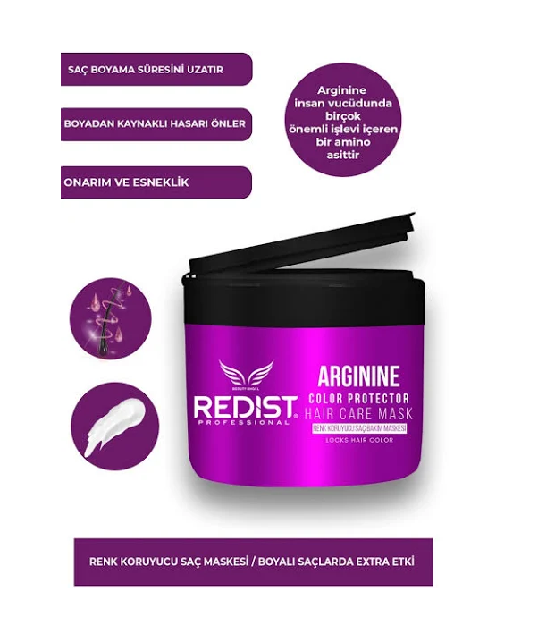 yavuz-kozmetik-redist-saç-bakim-maskesi-arginine Redist Arginine Renk Koruyucu Saç Bakım Maskesi 250 ml - Görsel 1