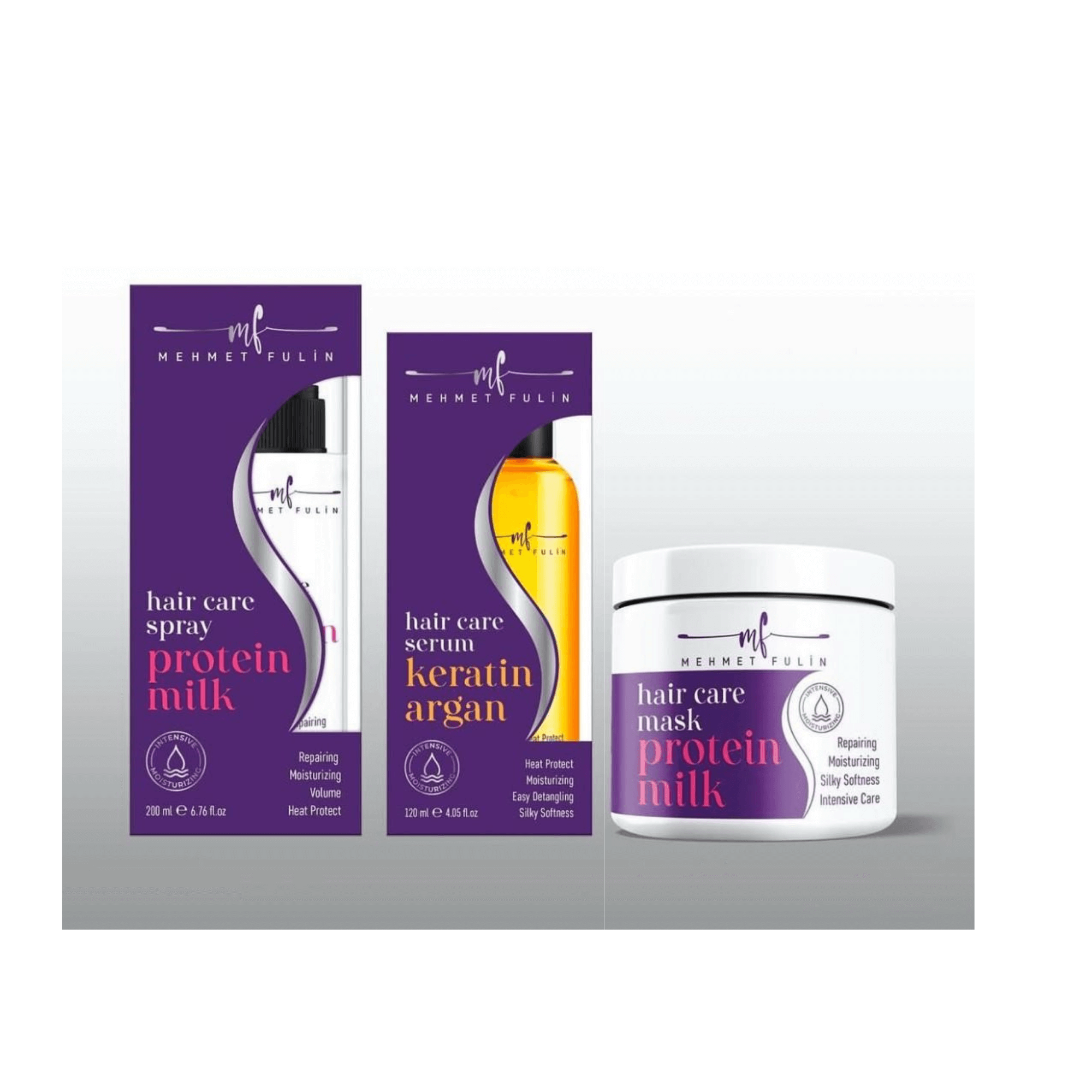 Yavuz Kozmetik Post FULİN KAMP Fulin Saç Bakım Seti (Maske, Protein Milk Sprey, Keratin&Argan Sprey) - Görsel 1